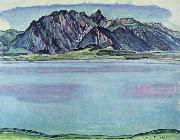 Ferdinand Hodler lake thun and the stockhorn mountains France oil painting artist